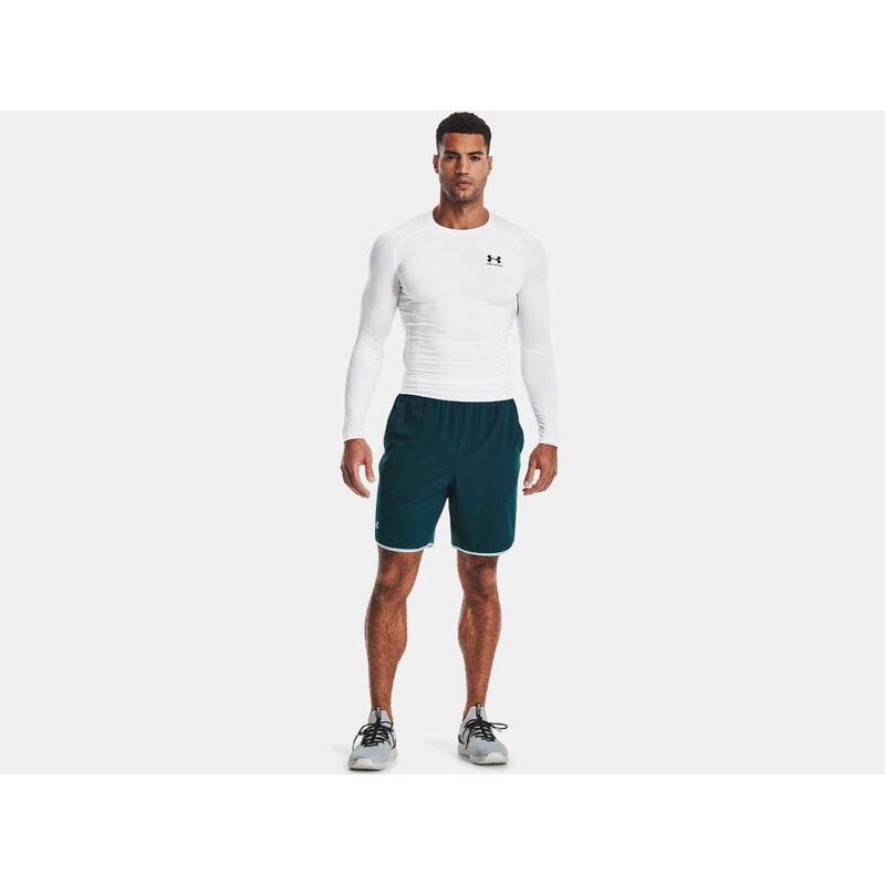 Bluza barbati Under Armour Heatgear Long Sleeve, Alb