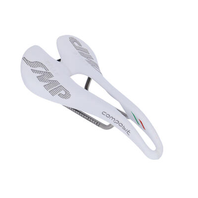 Kompozytowe siodełko szosowe, białe