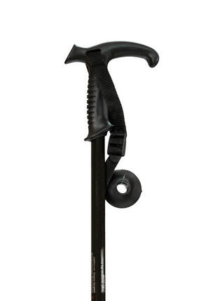 Bâton de trekking en aluminium extensible noir 65 - 135cm avec poignée