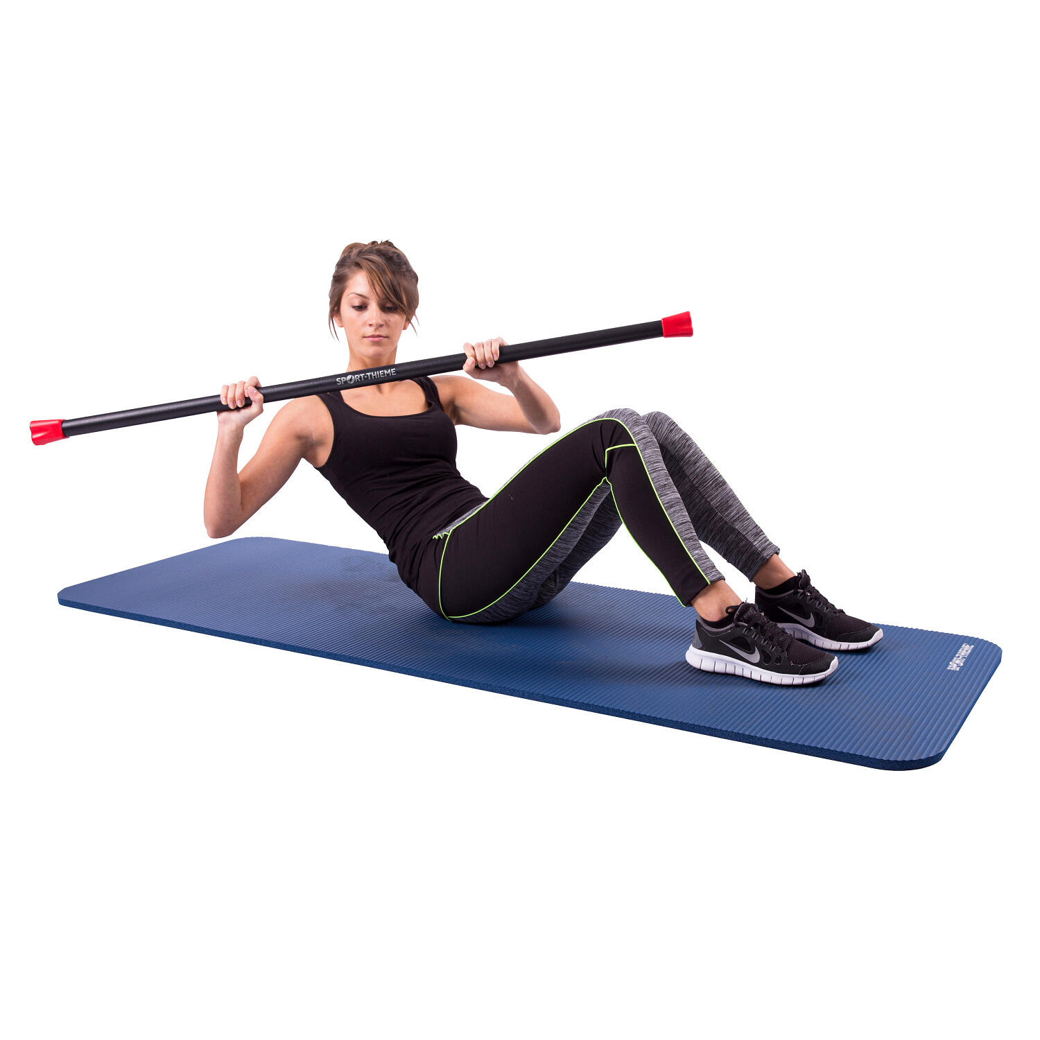 Gewichtsstab Steel 3 kg Rot Fitness / Krafttraining Unisex Rot 2/4