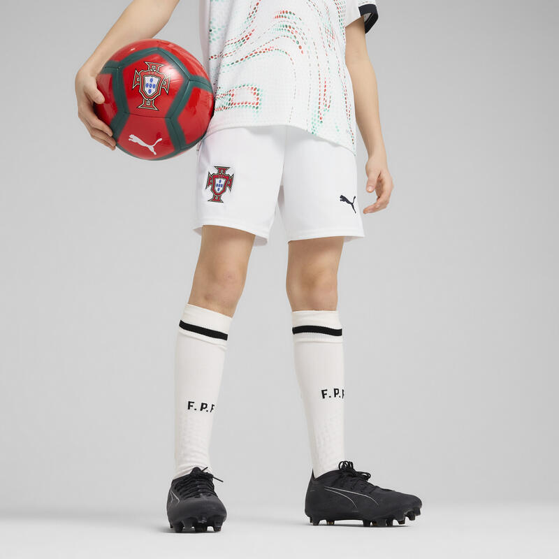 Portugal 2025 Shorts Youth PUMA White Black