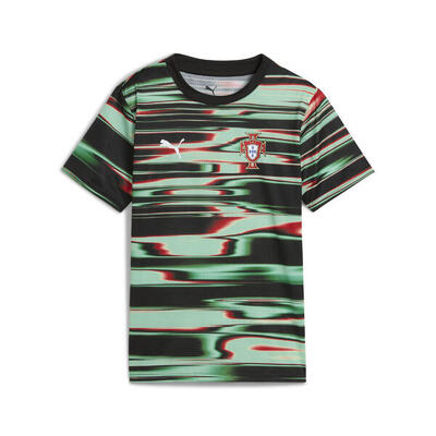 Portugal prematch-shirt voor jongeren puma black white
