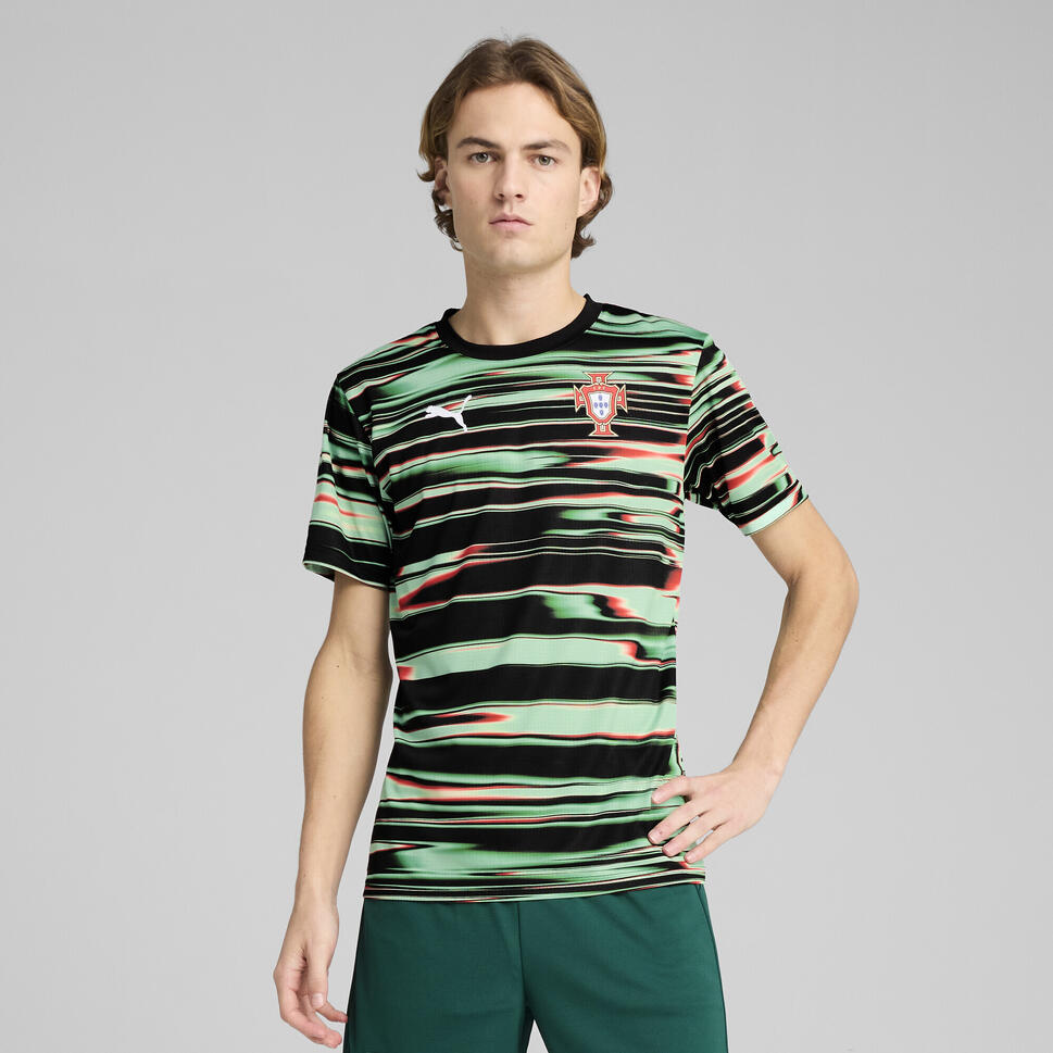 Męska koszulka przedmeczowa Portugalia PUMA Black White