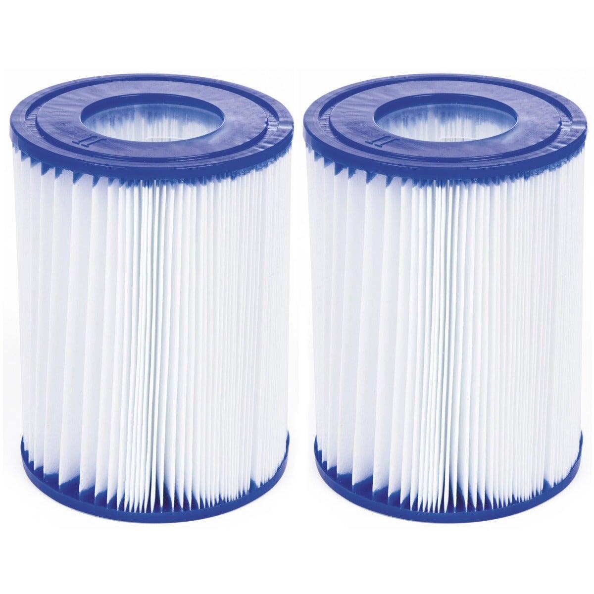 Trigano - Cartouche Type Ii Pour Filtration De Piscine - Lot De 2 - Cartouche Filtrante - Bleu - Taille Unique - Decathlon