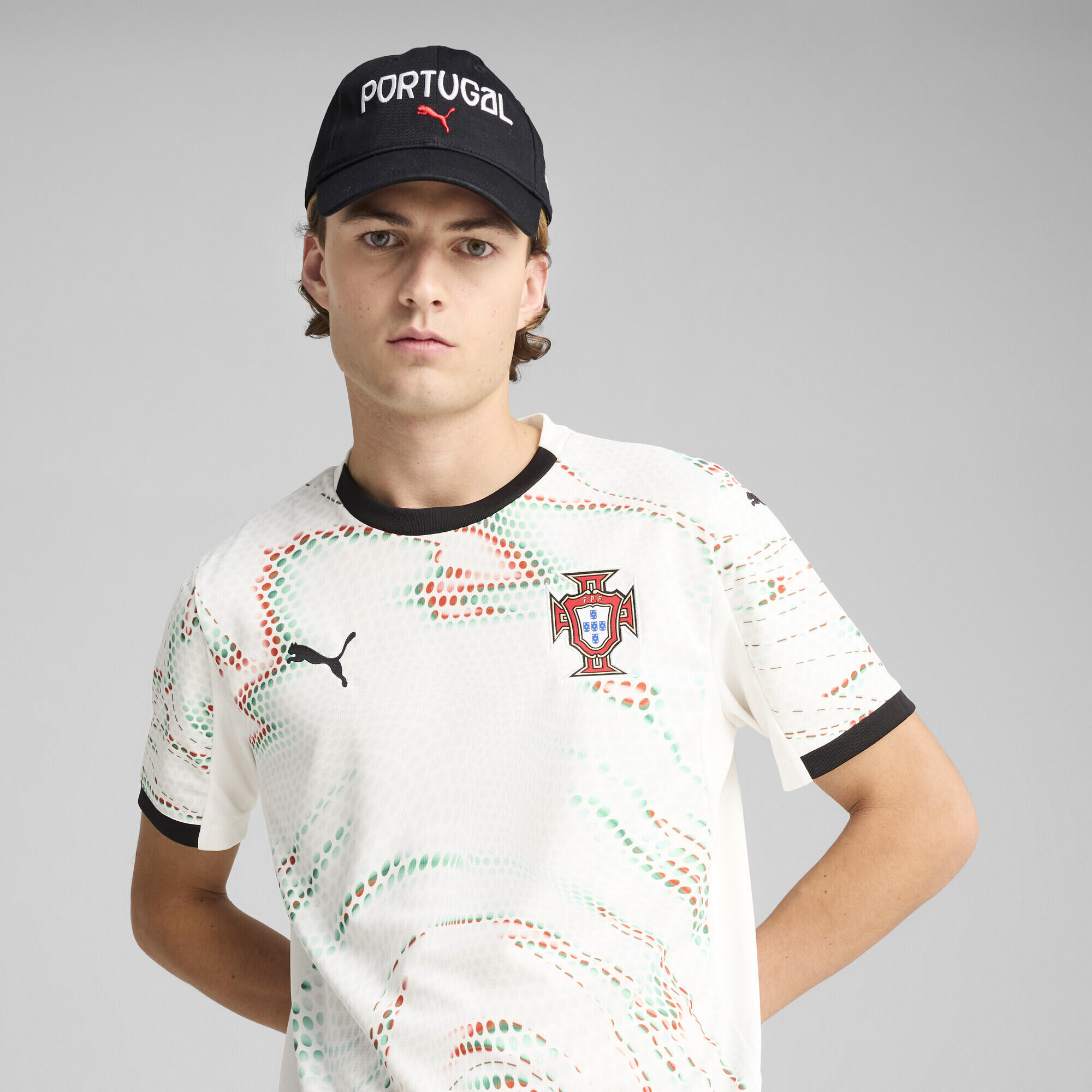 Casquette Football Fan Portugal PUMA Black White 4/7