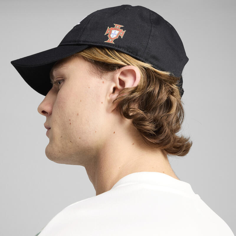 Gorra de fútbol de Portugal para fans PUMA Black White