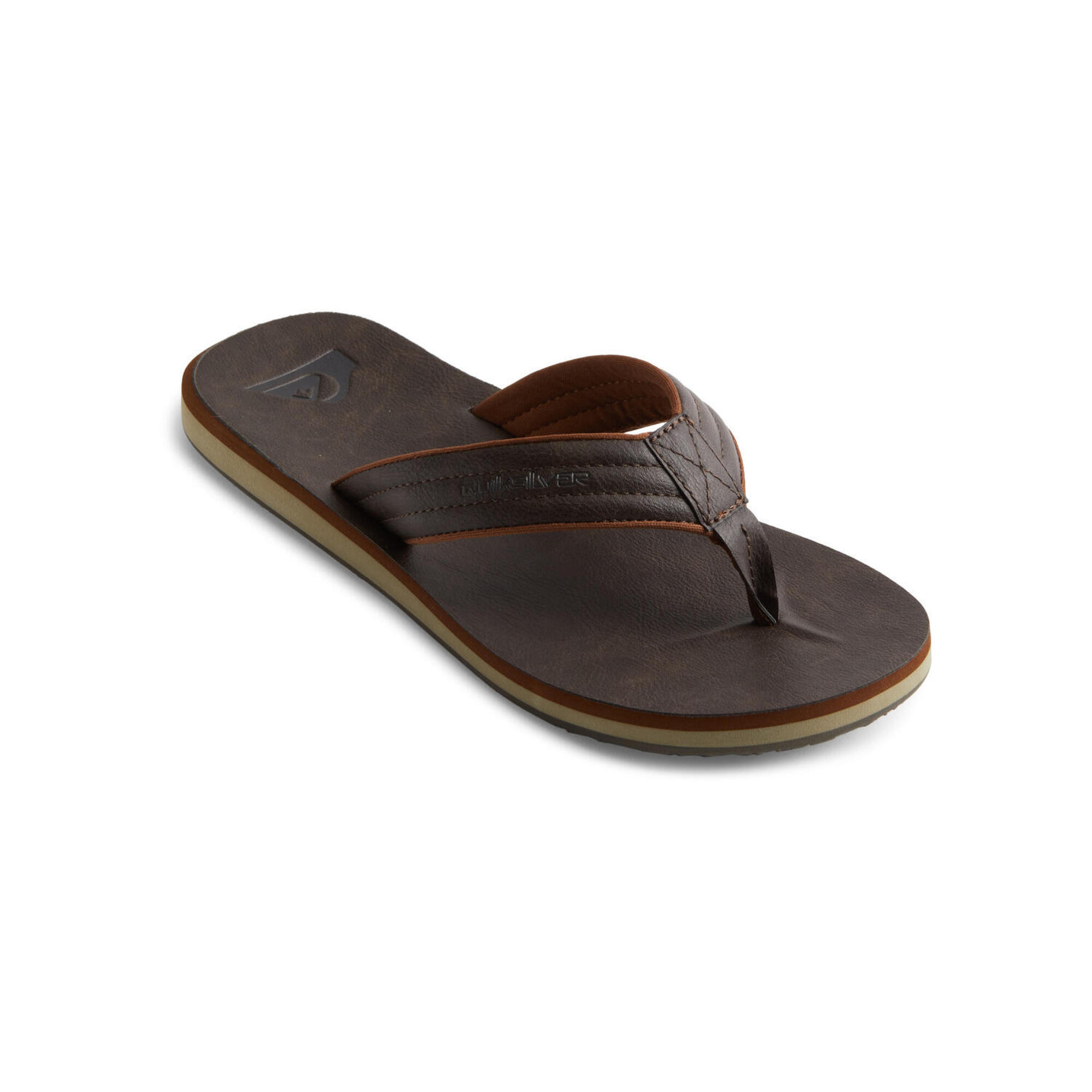 Quiksilver - Sandales Carver Nubuck Marron Homme - Tongs - Marron - Decathlon