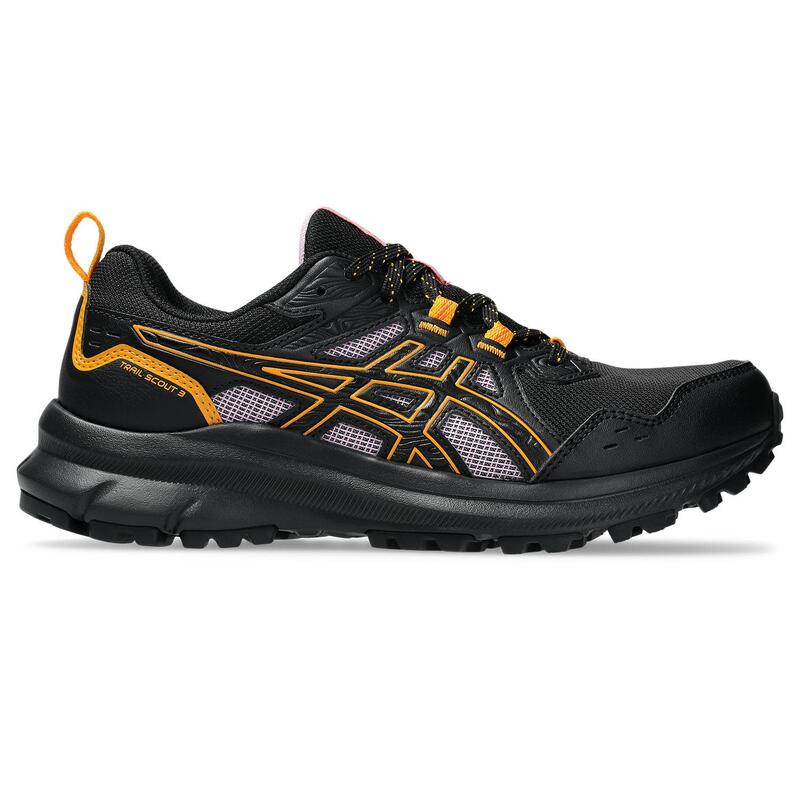 Chaussures De Randonnee Homme - ASICS Trail Scout 3 W - Black/Light Ube