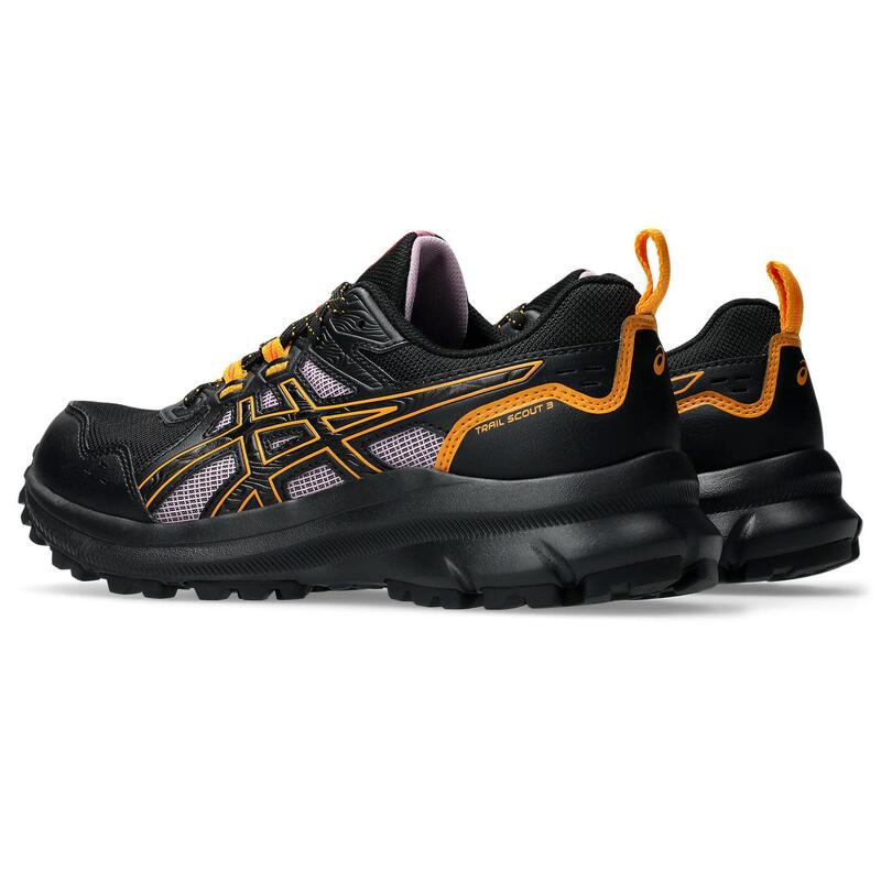 Chaussures De Randonnee Homme - ASICS Trail Scout 3 W - Black/Light Ube