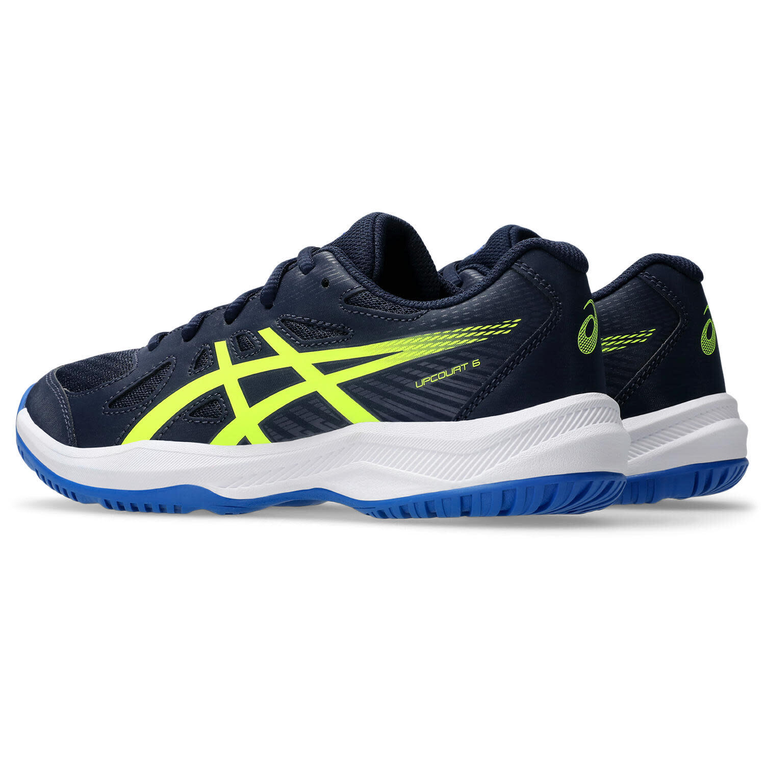 Multisportschuhe Kinder - ASICS Upcourt 6 GS - Midnight/Safety Yellow 3/7