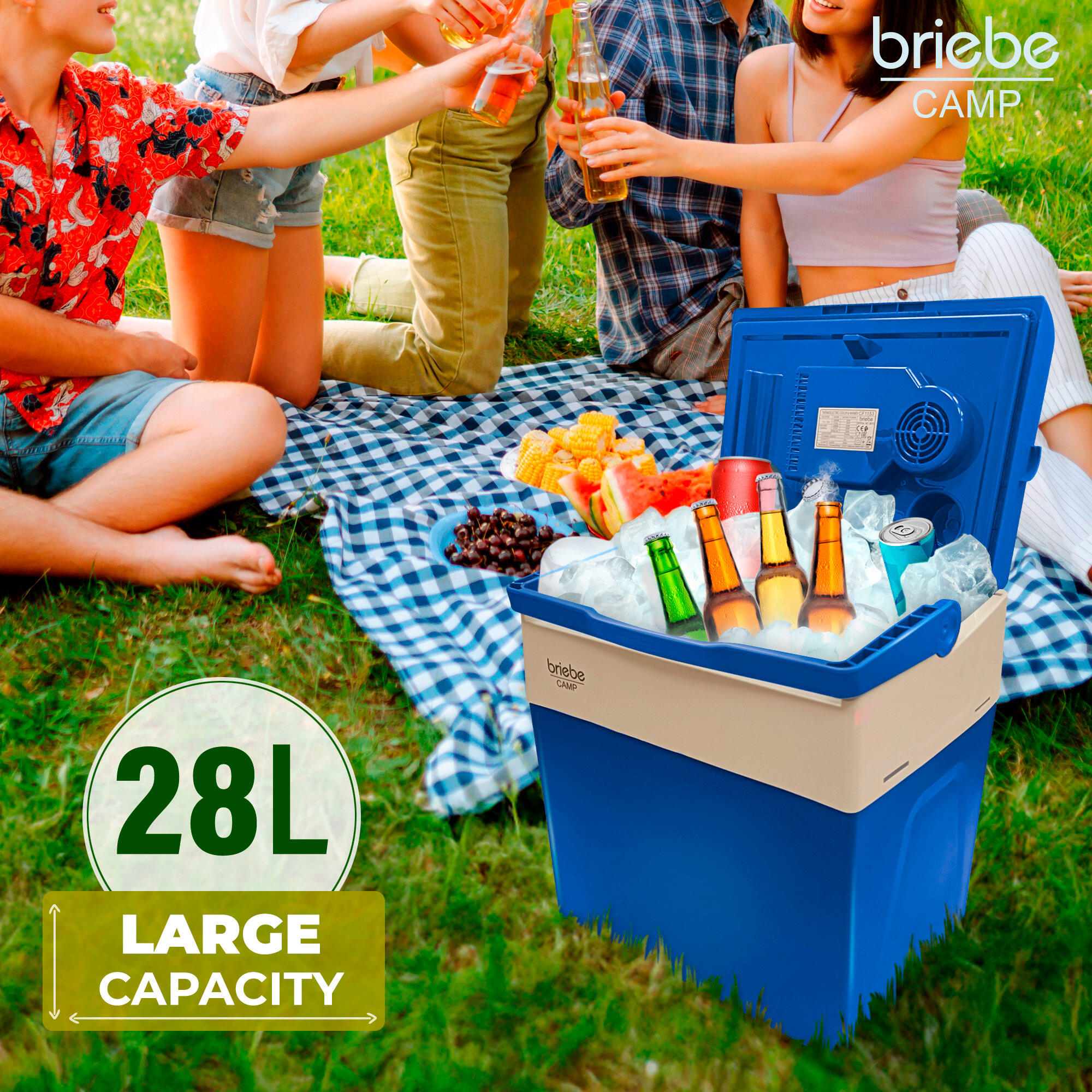Réfrigérateur Portable Électrique 28L, Camping et Voiture 12V/220V Camper briebe 2/7