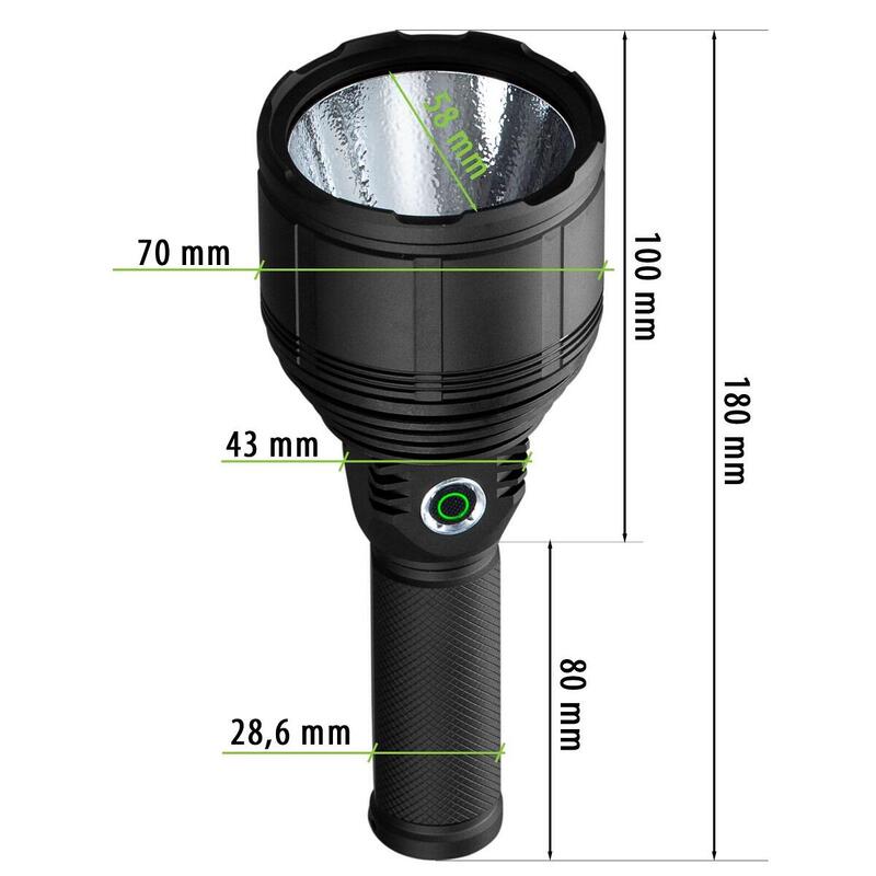 Lanternă VA0044, diodă XHP9090, 3000lm