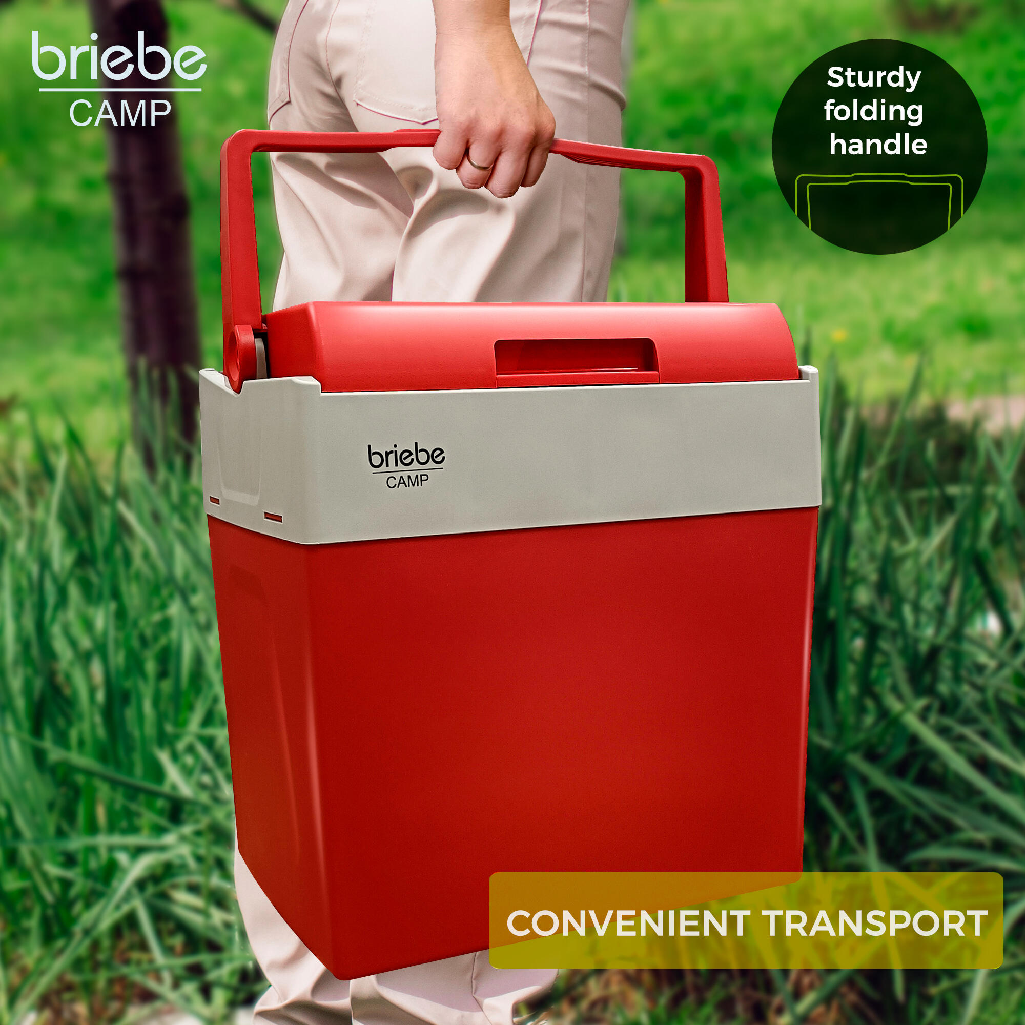 Elektrische Koelbox Draagbare 28L voor Camping en Auto 12V/220V Campers briebe 6/7