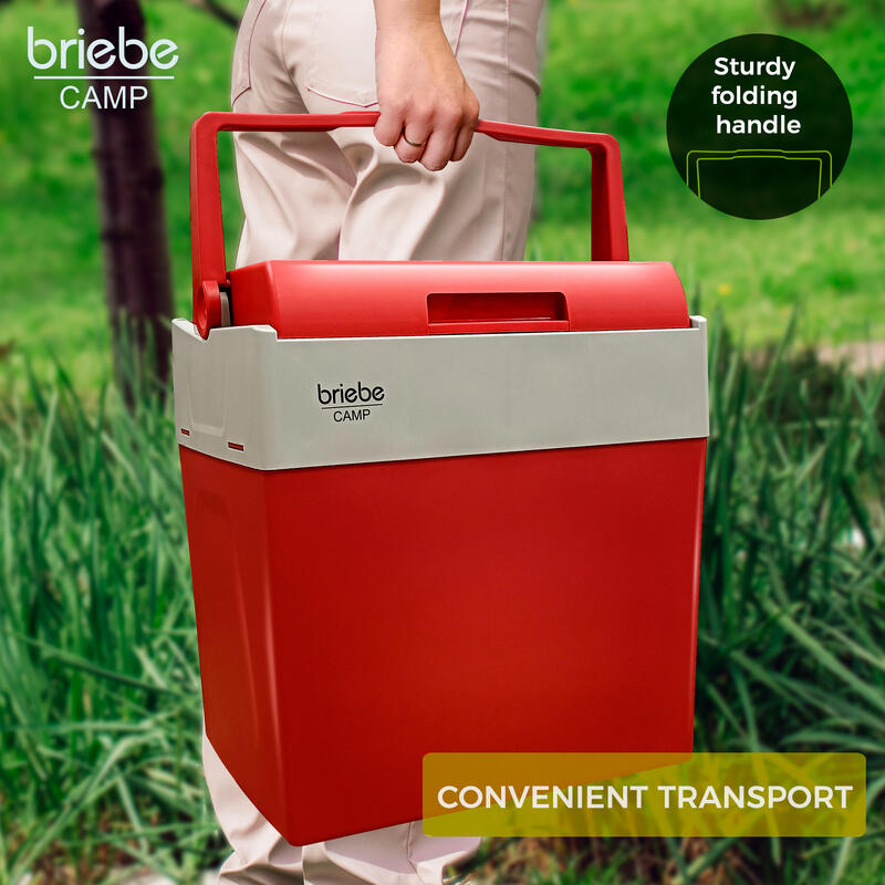 Réfrigérateur Portable Électrique 28L, Camping et Voiture 12V/220V Camper briebe