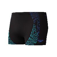 Speedo Allover Digital Zwempak Zwart / Blauw