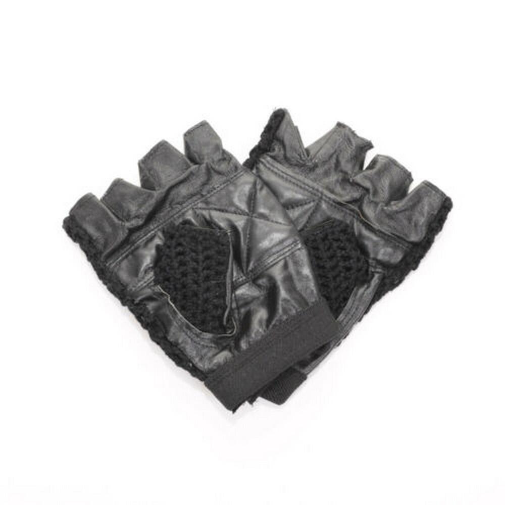 Unisex Adult Weightlifting Gloves (Black) 1/2