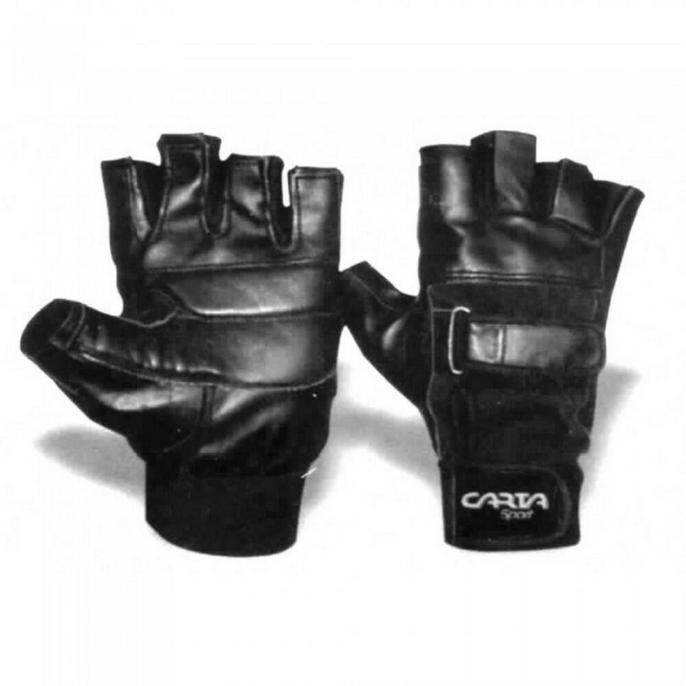 Unisex Adult Touch Fastening Double Weightlifting Gloves (Black) 1/1