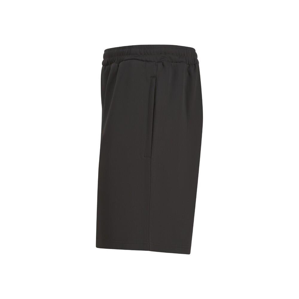 Childrens/Kids Knitted Sweat Shorts (Black) 3/4