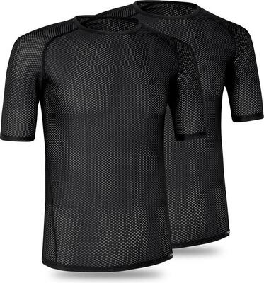 Fiets ondershirt ultralight heren 2pack - ultralight mesh zwart