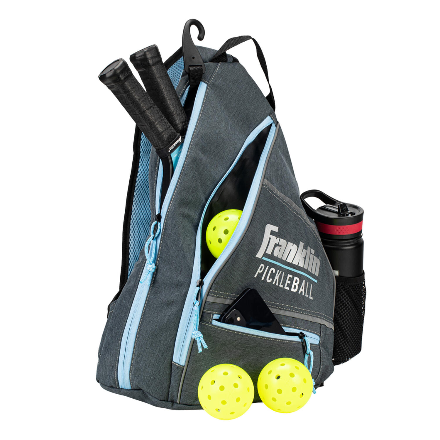 FRANKLIN Logo Zaino A Tracolla Da Pickleball Franklin Grigio Blu