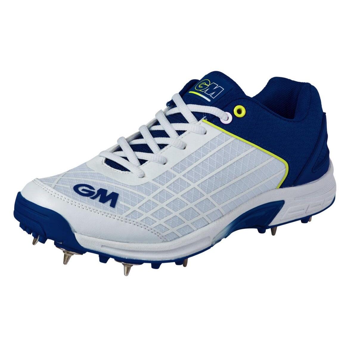 GUNN AND MOORE Childrens/Kids Original Cricket Shoes (White/Blue)