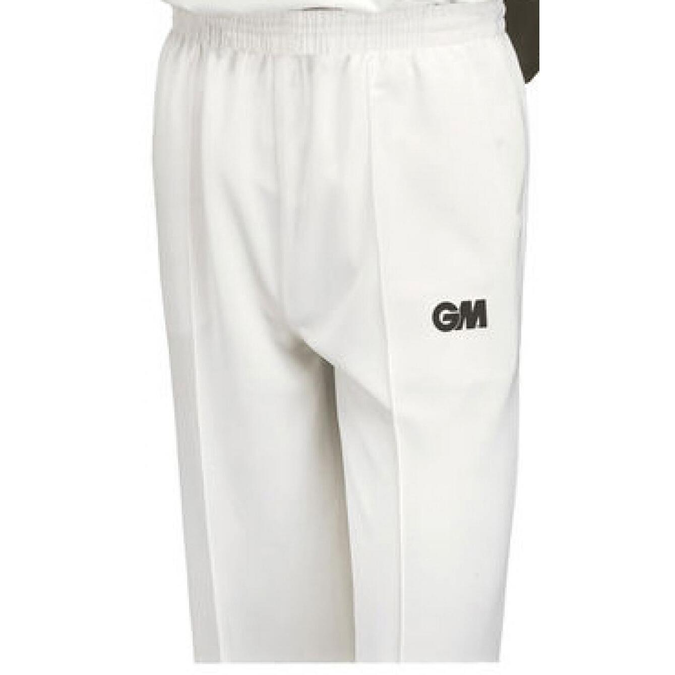 GUNN AND MOORE Boys Maestro Cricket Trousers (White)