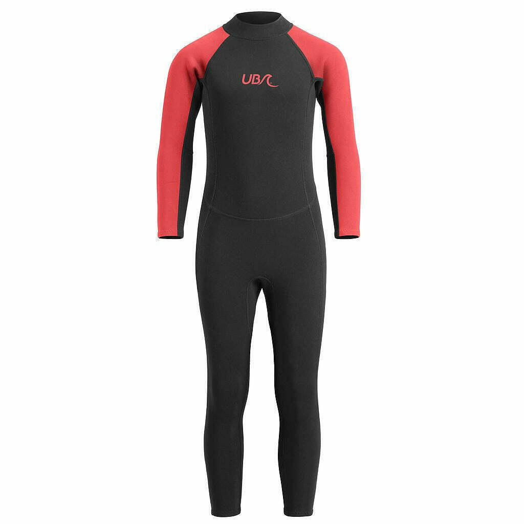 URBAN BEACH Childrens/Kids Sharptooth LongSleeved Wetsuit (Black/Red)
