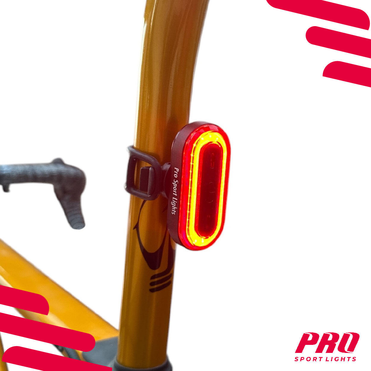 Luce bici ricaricabile USB 1100 e 100 lumen anteriore e posteriore 3/7