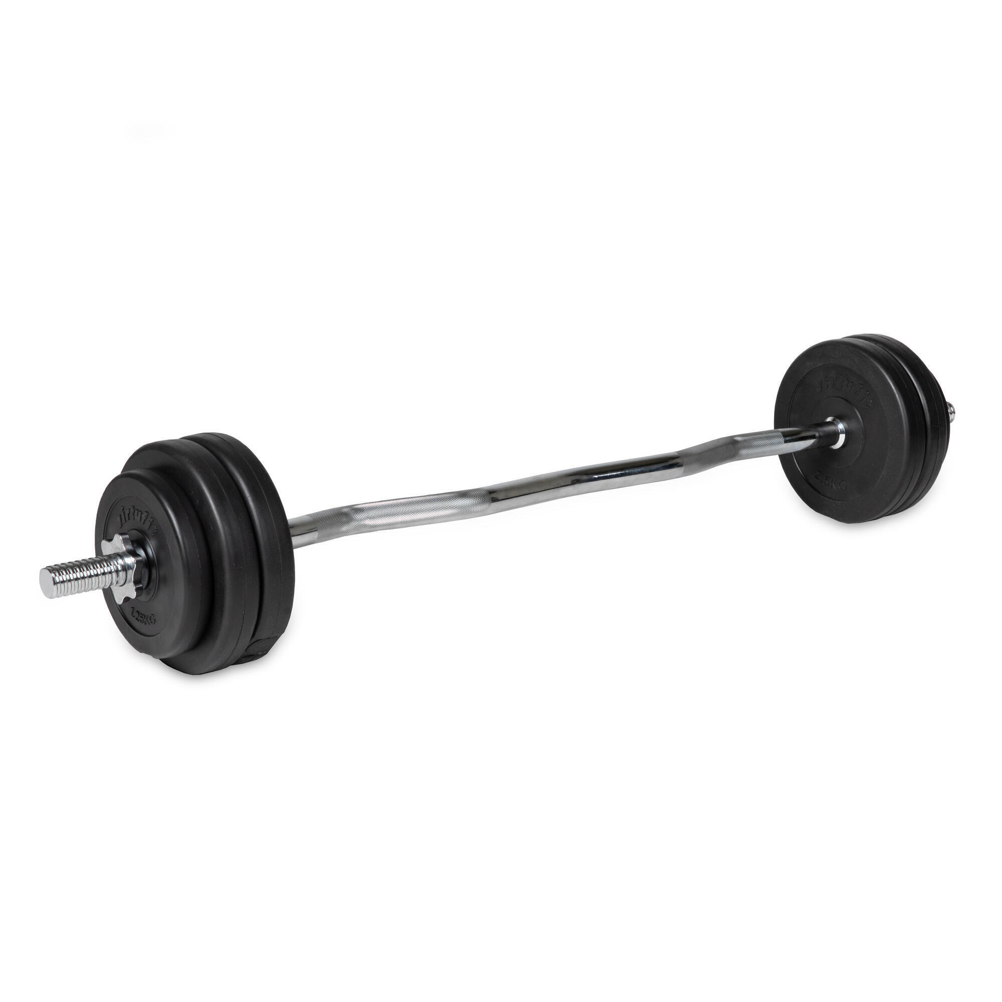 Conjunto de vinil EZ-Curl - Conjunto de halteres - 20 kg