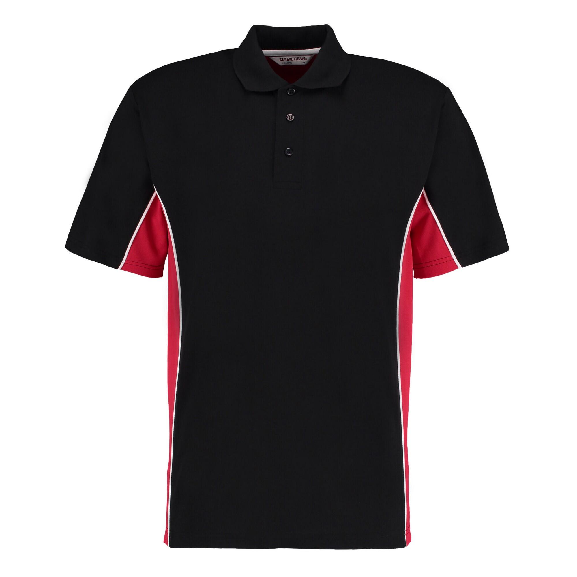 black / red