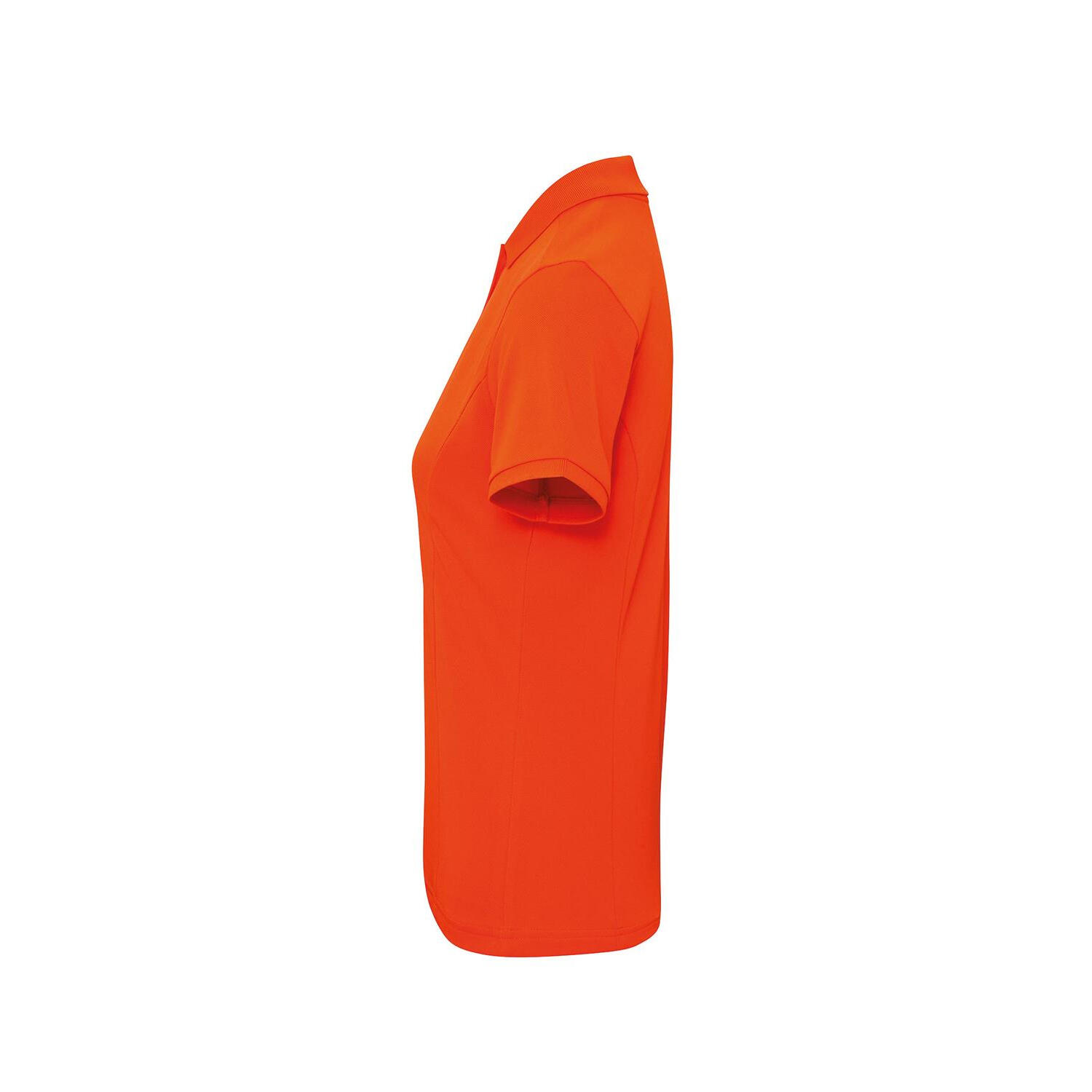 Polo In Piquè Con Tecnologia CoolPlus Donna Premier Coolchecker Plus Arancio 3/3