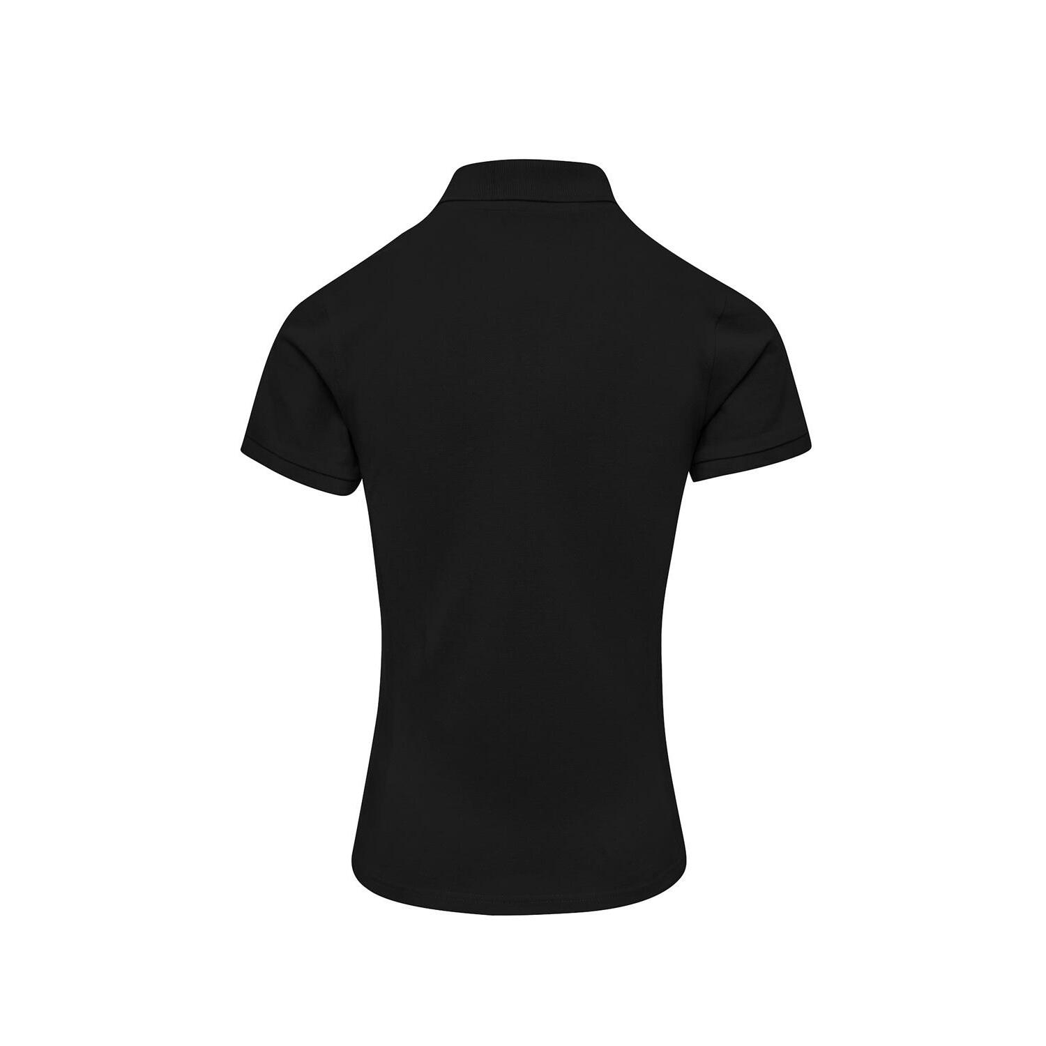 Womens/Ladies Coolchecker Plus Piqu Polo With CoolPlus (Black) 2/3