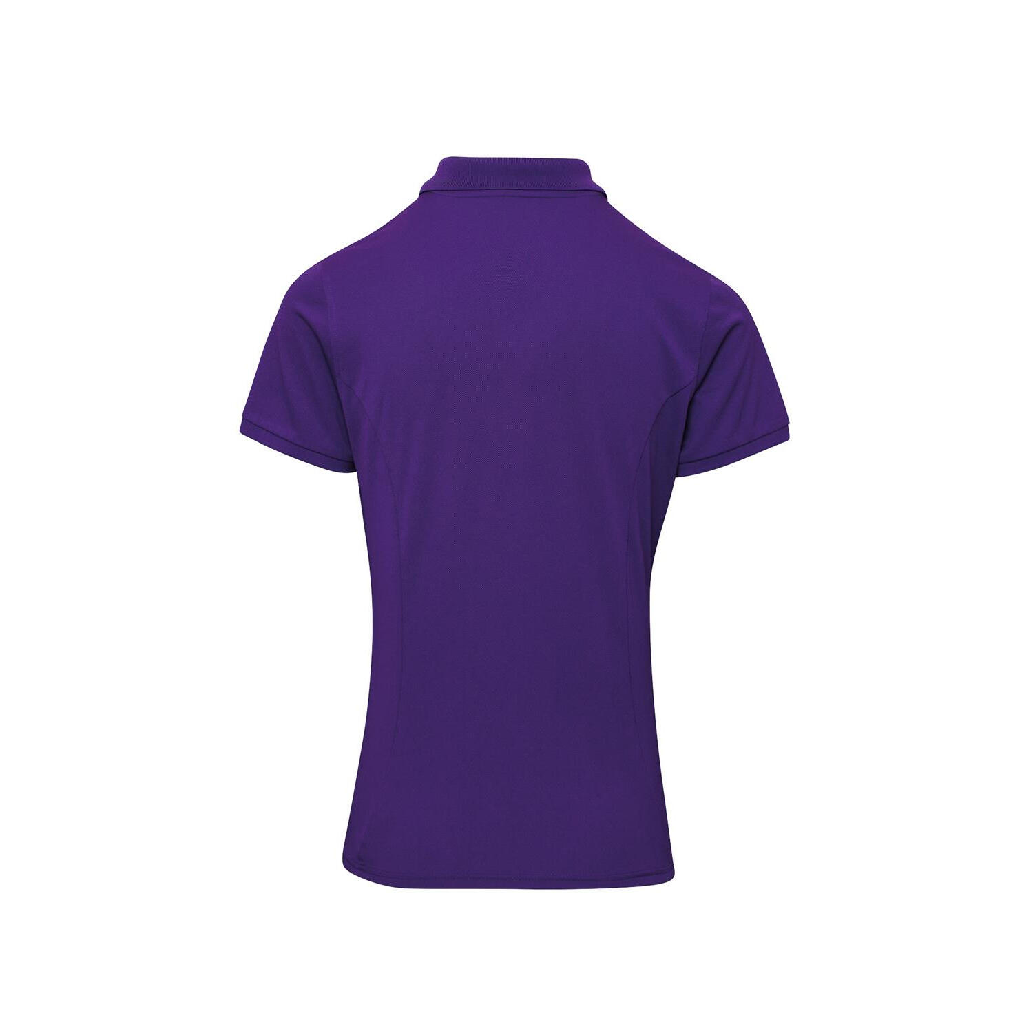 Polo In Piquè Con Tecnologia CoolPlus Donna Premier Coolchecker Plus Viola 2/3