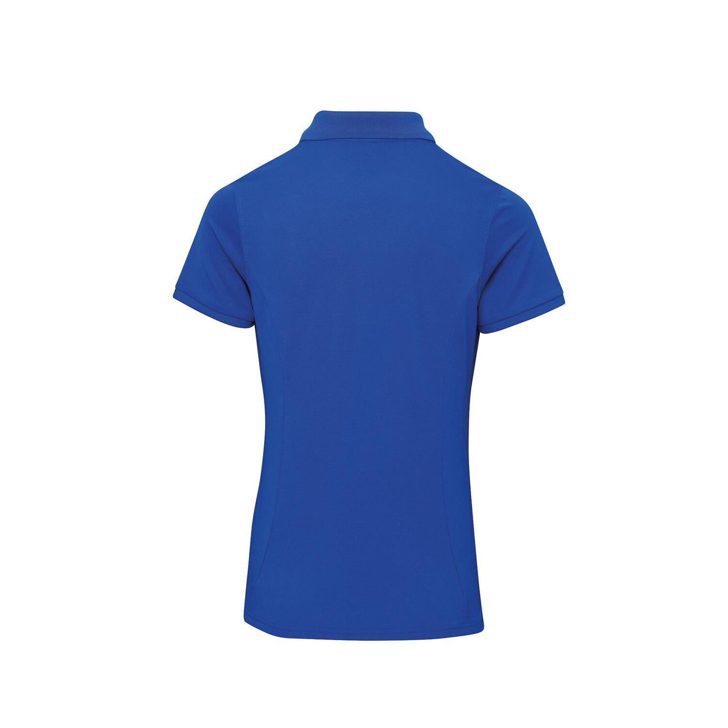 Polo In Piquè Con Tecnologia CoolPlus Donna Premier Coolchecker Plus Blu Reale 2/3