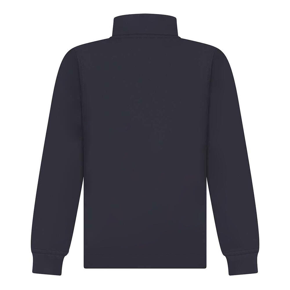 Childrens/Kids Quarter Zip Track Top (Navy) 2/3