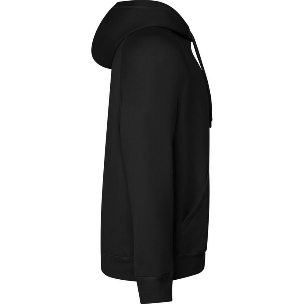 Felpa Con Cappuccio Adulto Unisex Roly Vinson Nero Tinta Unita 3/4