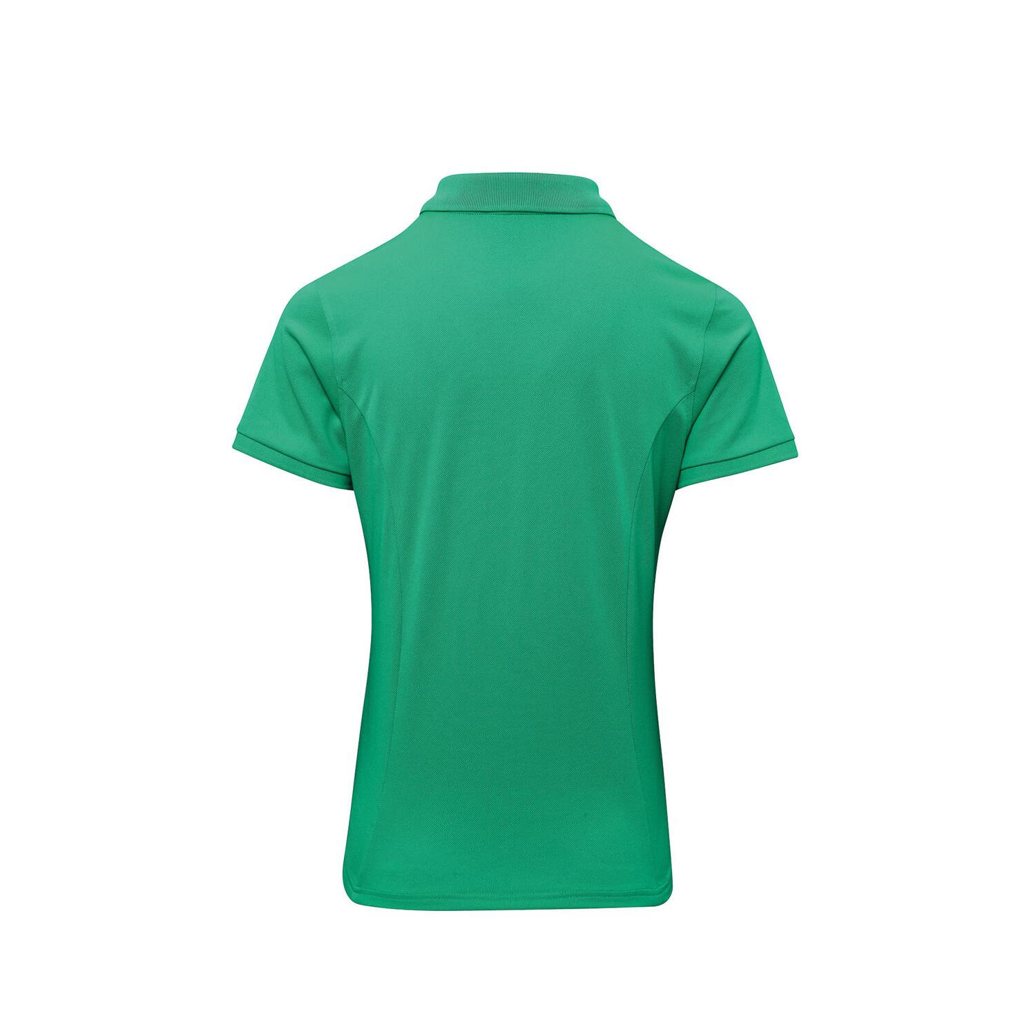 Polo In Piquè Con Tecnologia CoolPlus Donna Premier Coolchecker Plus Verde Kelly 2/3