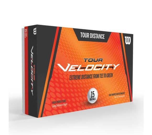 WILSON Bola Golf Velocity Distance Blanco x15