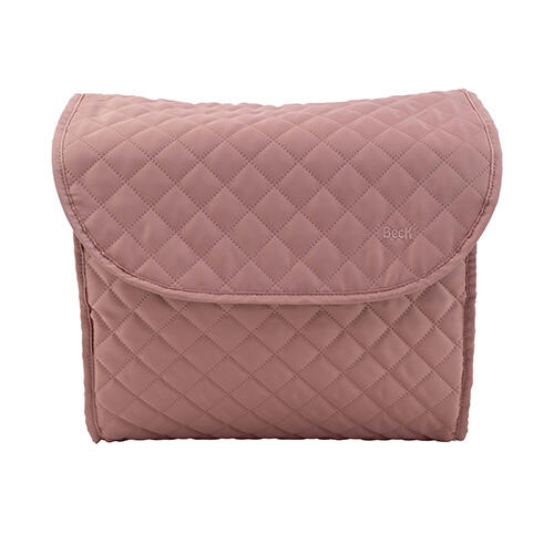 Dubbele fietstas - Quilt - Roze - Voor bagagedrager 3/3