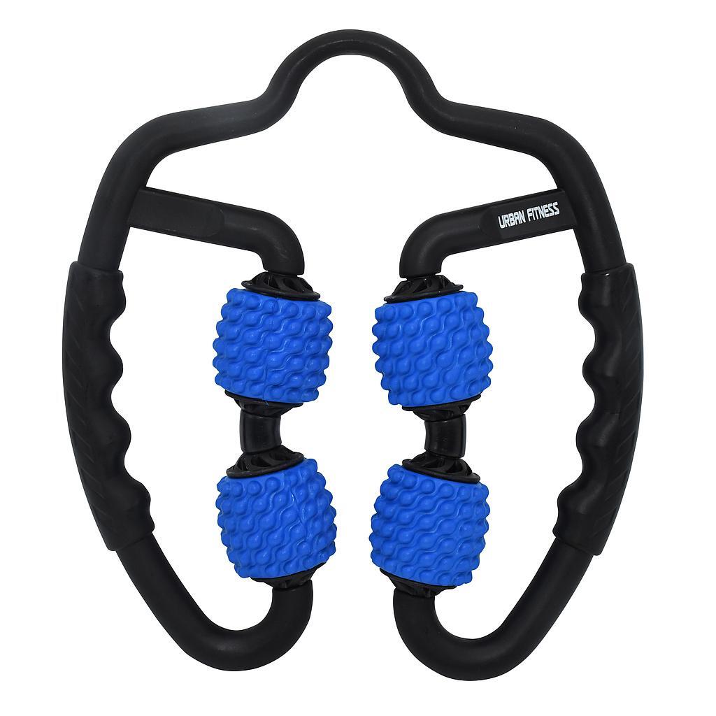 URBAN FITNESS Dual Sided Massage Roller (Black/Blue)