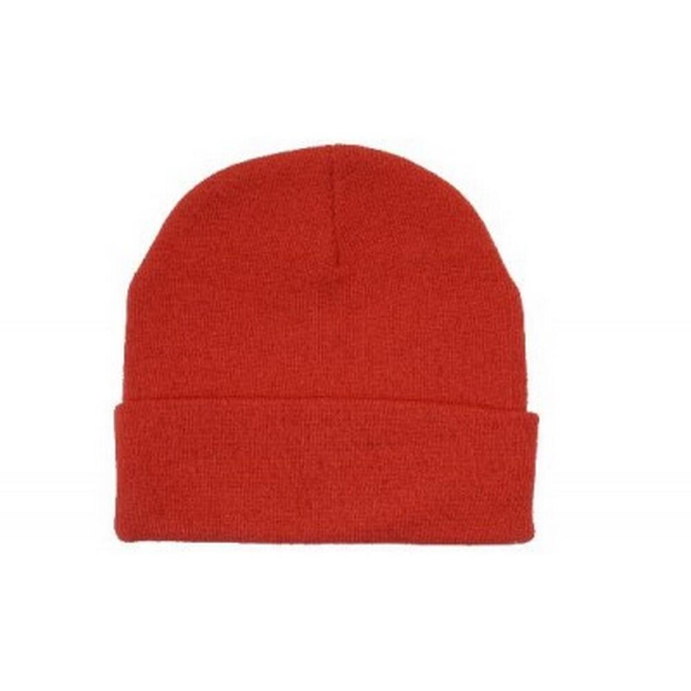 CARTA SPORT Unisex Adult Plain Beanie (Red)