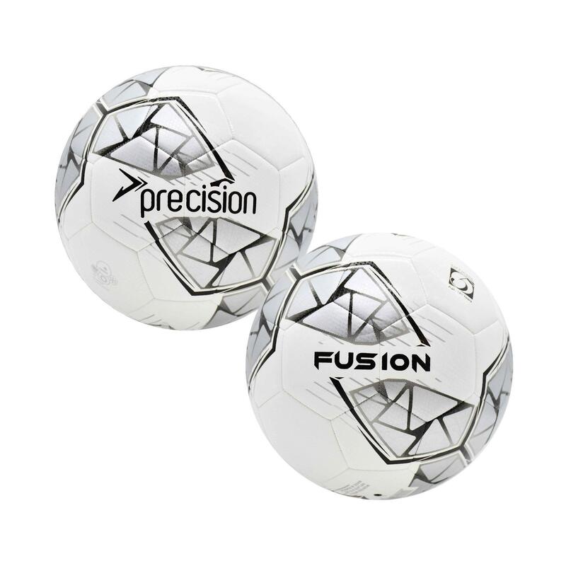 "Fusion FIFA Basic" Trainingsball Damen und Herren Weiß/Silber/Schwarz