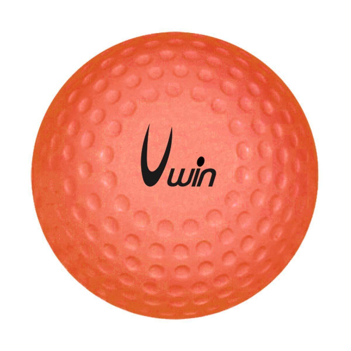 UWIN Dimple Hockey Ball (Orange/Black)