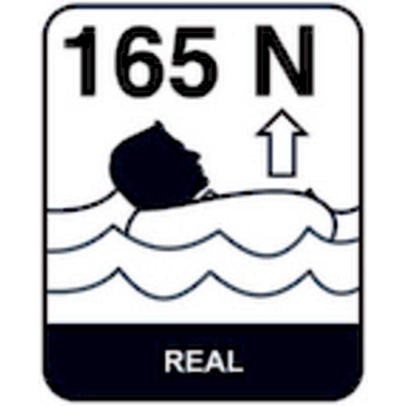 Vestă de salvare New Pilot 165, neagră cu ochet