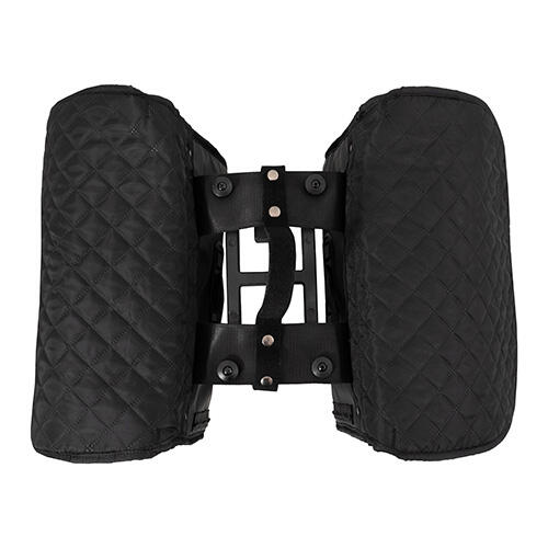 Dubbele fietstas - Quilt - Zwart - Incl. MIK-adapter 3/4