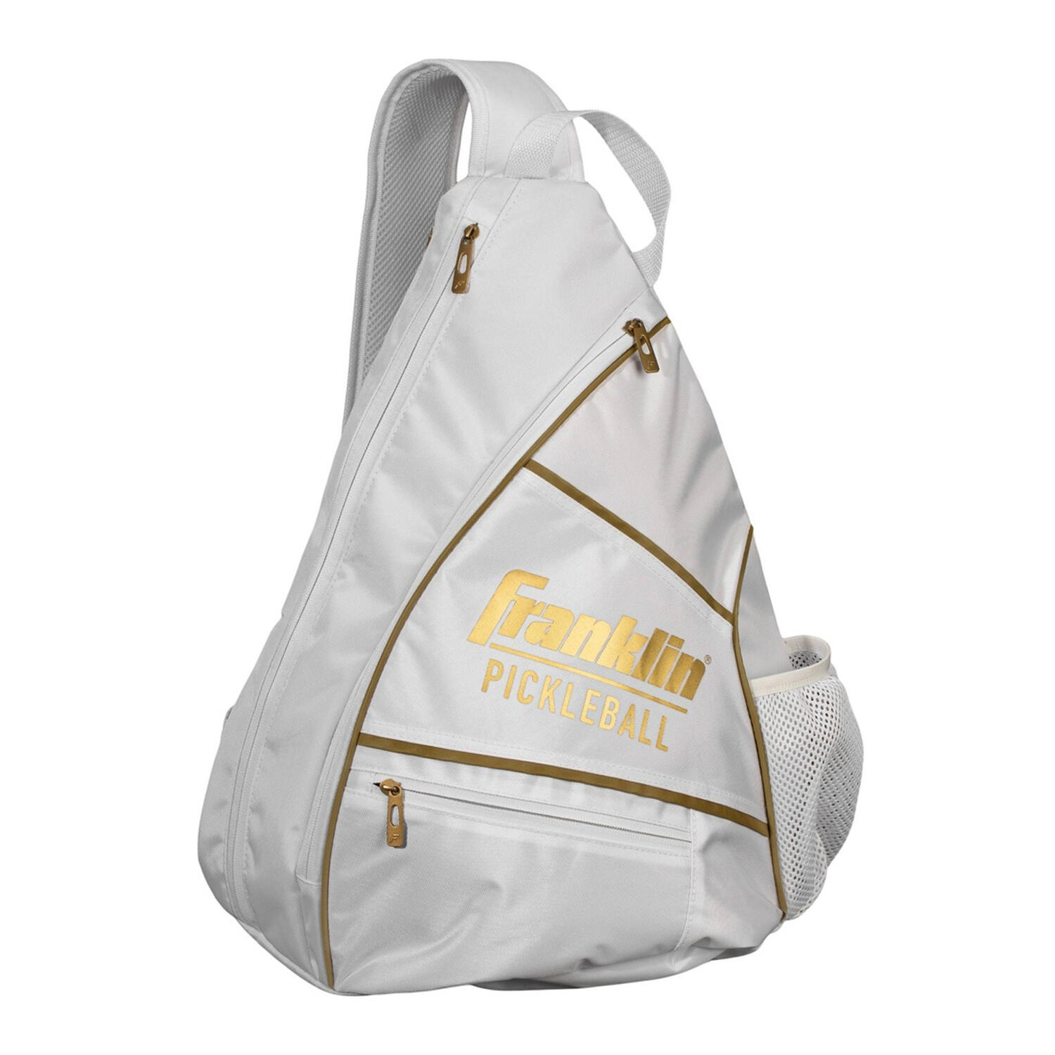 FRANKLIN Logo Pickleball Sling backpack (White/Gold)
