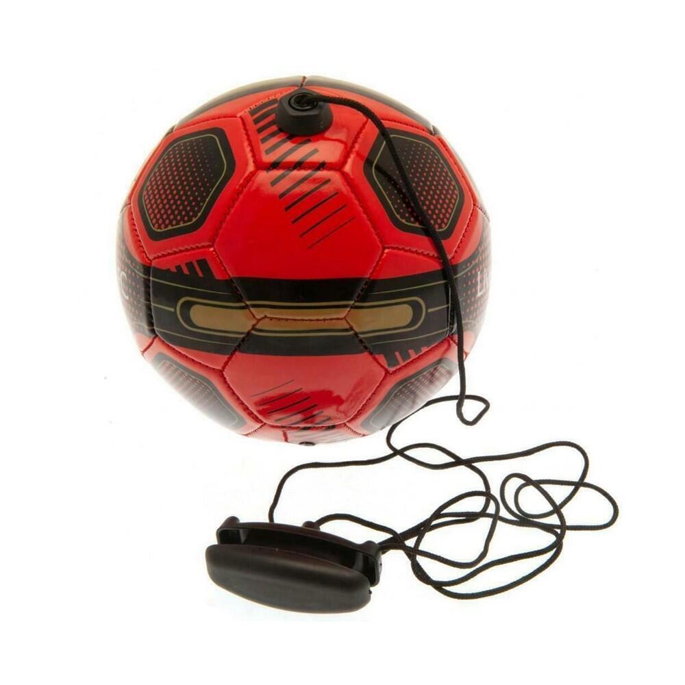 "Skills" Trainingsfußball Damen und Herren Rot/Schwarz 2/3