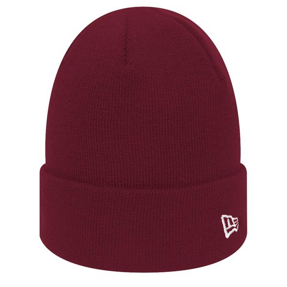 NEW ERA Unisex Adult Flag Knitted Beanie (Maroon)