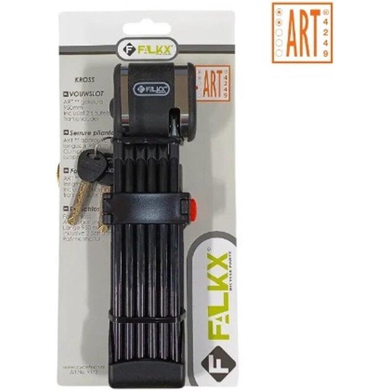 Cadenas pliant pour bicyclette avec support de cadre 95 cm