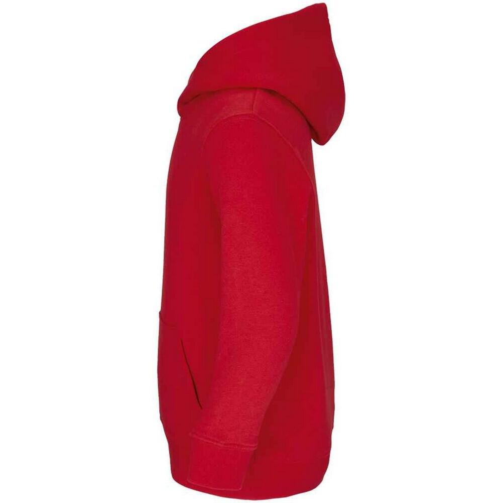 "Connor" Kapuzenpullover für Kinder Leuchtend Rot 3/4